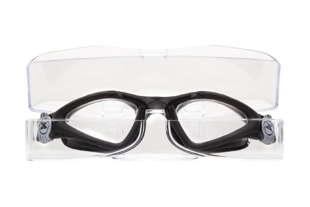 "X" Swimming Goggles- Black With Cover